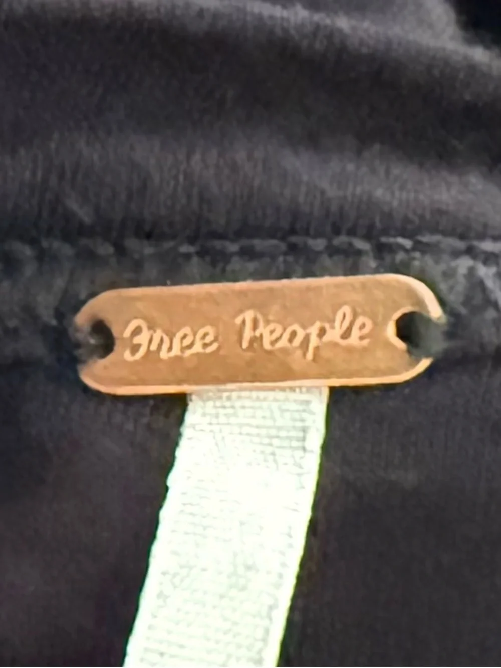 Free People Women's Black Tie-Front Loungewear Wrap Top! Small! - Picture 5 of 7
